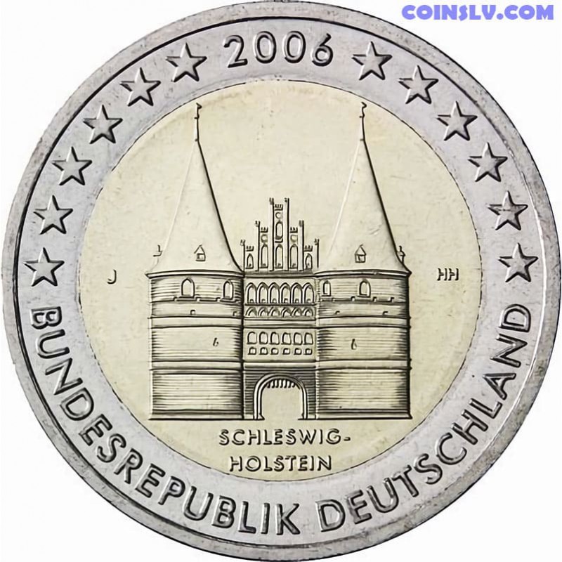 2 euro schleswig holstein 2006 j